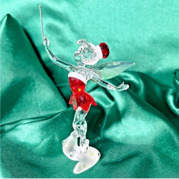 Swarovski Tinkerbell Christmas Mrs Claus 2012 Red Retired Rare Box COA - Picture 3 of 12